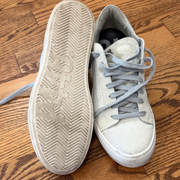 P448 Gray and White Low-Top Sneakers - Picture 6 of 6